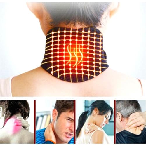 1pcs New Tourmaline Magnetic Therapy Neck Massager Cervical Vertebra Protection Spontaneous Heating Belt Body Massagerr