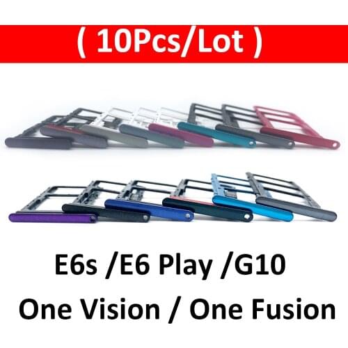 10Pcs/Lot, SIM Card Reader Holder Reader Slot For Moto E6 Play E6S G10 One Action One Fusion