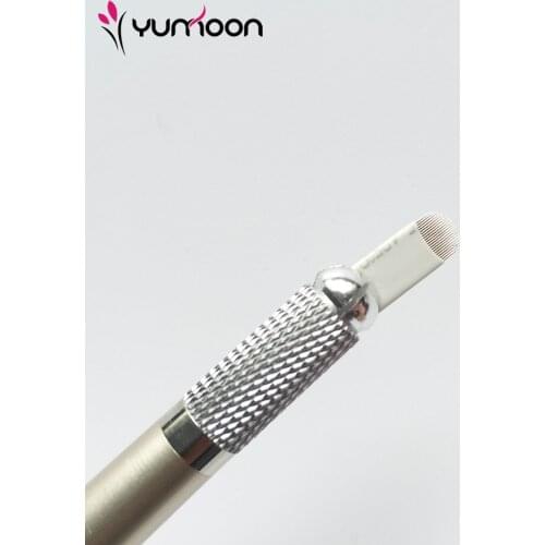 100 pcs/lot 21 Pins U Shape Blades Permanent Makeup Eyebrow Needle For Eyebrow 3D Embroidery Manal Microblading Pen