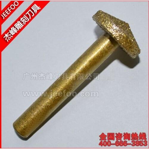 8*3*15mm*120degree Tapered CNC Engraving Emery Bit Burr for Stone Marble Tool /Granite Glass