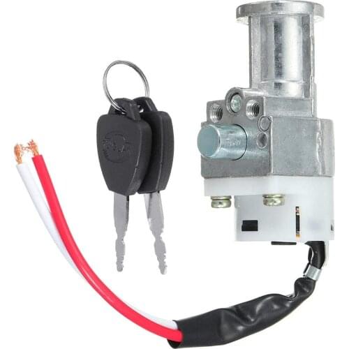 Battery Chager Ignition Switch Lock with 2 keys For Motorcycle Electric Bike Scooter E-bike