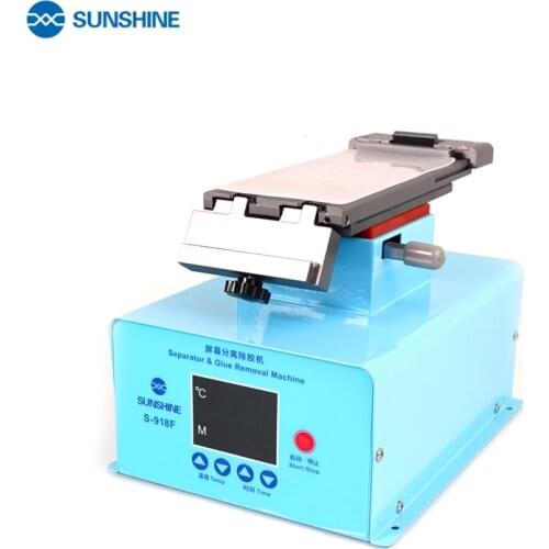 SUNSHINE S-918F Screen separation glue remover machine can 360 degrees rotate curved&flat screen glass panel heating separator