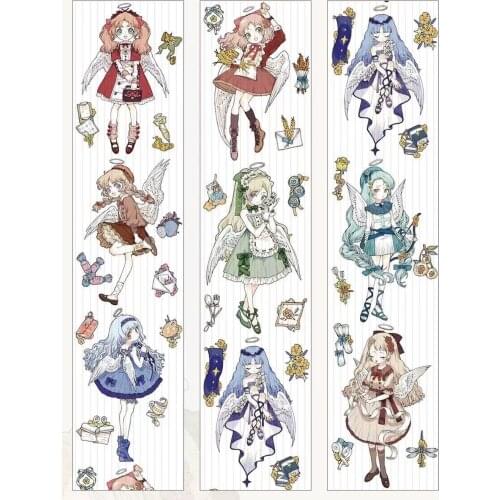 Big Size Fairy Little Angel Washi Tape for Card Making Bullet Journal DIY Scrapbooking Decorative Sticker