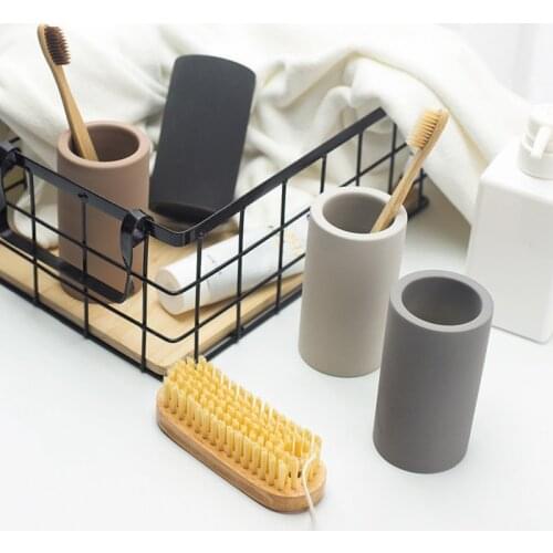 Diatomite Toothbrush Cup Storage Cup Toothbrush Holder Quick Water Absorbent For Bathroom Toothbrush Toothpaste Makeup Brush