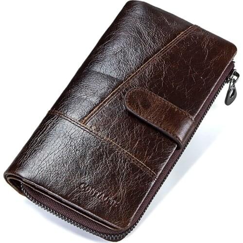 Contacts Tolpei Leather Prestige Men 'S Long Wallet Business Hand Portfolio Genuine Trend Charisma 2021 Fashion Stylish Card Money Souvenir Bag
