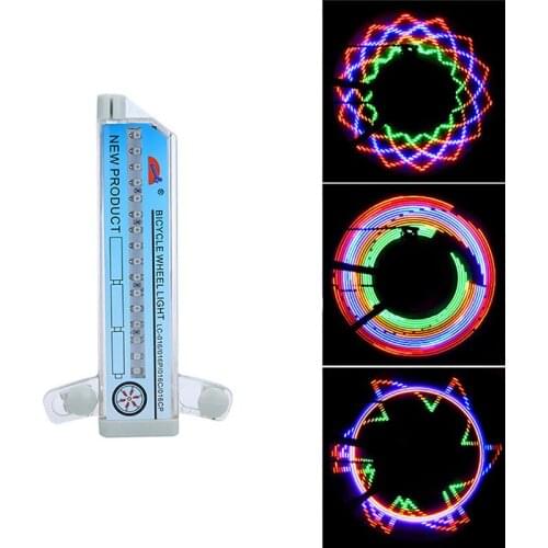 Colorful Bicycle Spoke Lights 32LED Lamp MTB Road Bike Wheel Light Waterproof Night Cycling Safety Bicycle Accessories Universal
