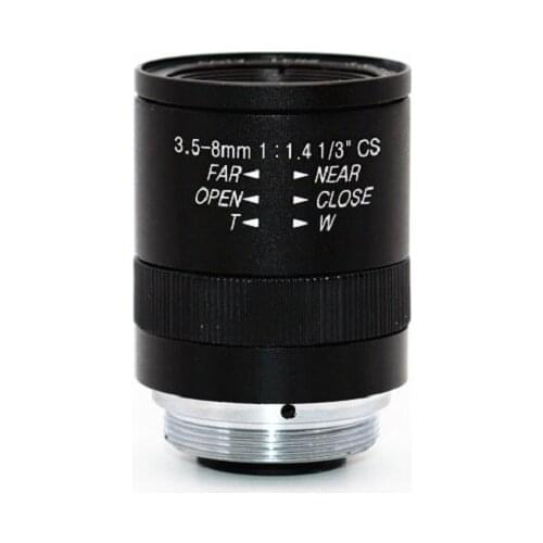 HD manual zoom 3.5-8MM visual lens small surveillance camera industrial camera lens CS port