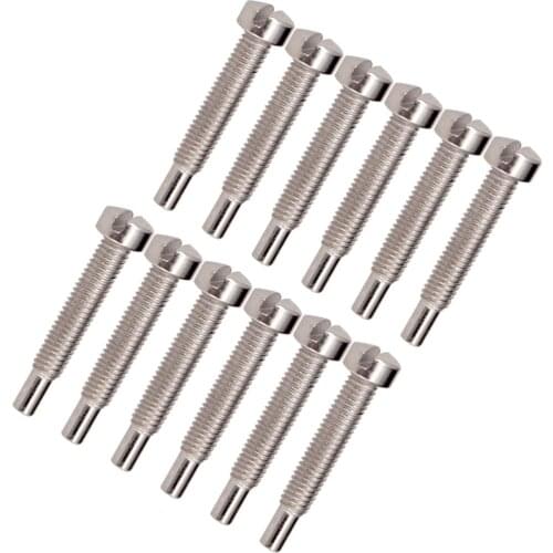 Pack of 12 Double Coils Pickup Humbucker Polepiece Clamp Screws Electric Guitar Accessory 24 x 2.2mm