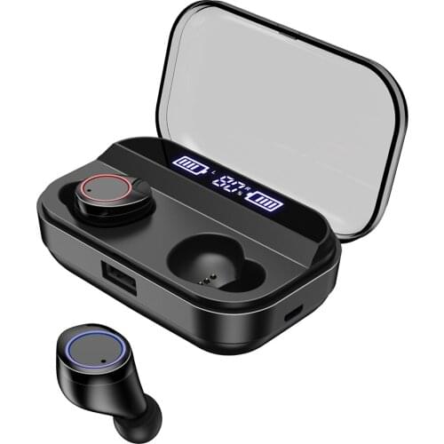 New Arrival Touch Control X11 True Wireless Earbuds TWS Wireless Blue tooth 5.0 Earphones Headphones With Power Bank Case