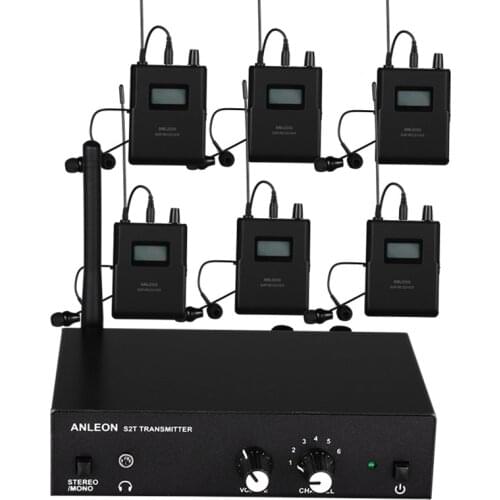 Original For ANLEON S2 UHF Stereo Wireless Monitor System 670-680MHZ 100-240V Professional Digital Stage In-Ear Monitor System