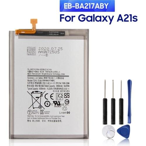 Original Replacement Battery EB-BA217ABY For Samsung Galaxy A21s SM-A217F/DS SM-A217M/DS SM-A217F/DSN 5000mAh