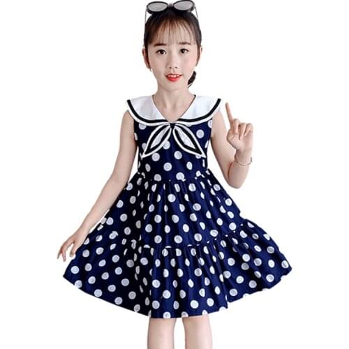 Girl Dresses Big Dot Girls' Dresses 2021 Summer Child Dress Patchwork Clothes For Girls 6 8 10 12 14