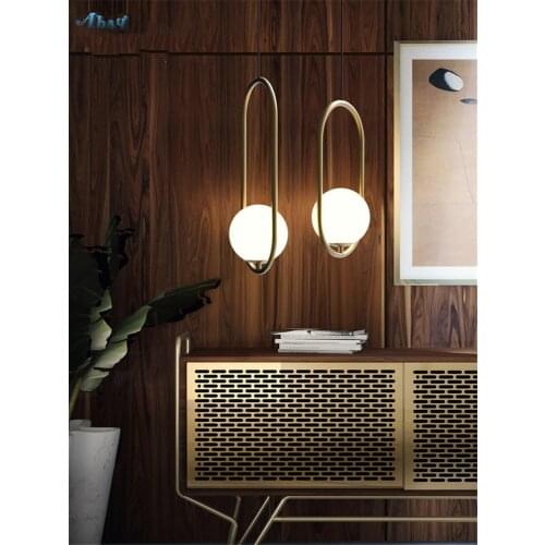 Nordic Oval Glass Ball Pendant Lights Post Modern Bedroom Dining Room Living Cafe Bar Restaurant Ring Lamps Hanging Fixtures