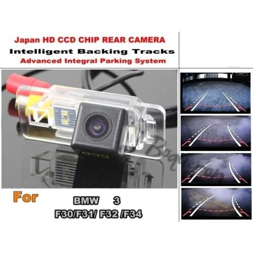 Smart Tracks Chip Camera / For BMW 3 F30 F31 F32 F34 HD CCD Intelligent Dynamic Parking Car Rear View Camera