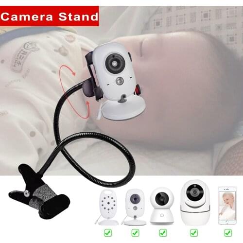 Cdycam Multifunction Universal Camera Holder Stand for Baby Monitor Mount on Bed Cradle Adjustable 60cm Long Arm Bracket