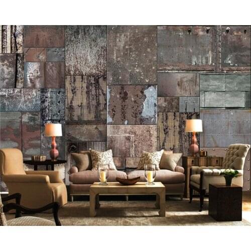 Vintage tin 3d wallpaper mural papel de parede,living room tv sofa bedroom kitchen bedroom wall papers home decor cafe bar