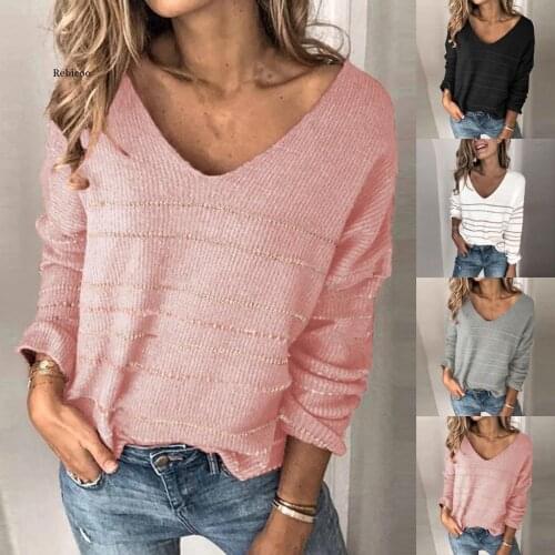 Casual Striped Women Shirt Blouse Summer Lady Long Sleeve Tops Spring Sexy V-Neck Pocket Shirt Pullover Streetwear