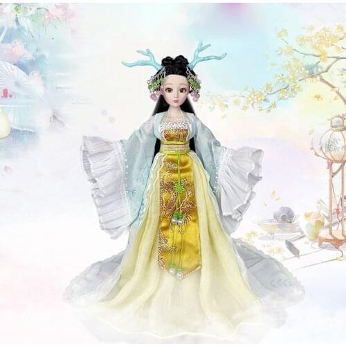 1/6 Ancient Costume Fairy Princess Dress Doll 20 Joints Body Figures 30cm Chinese Vinyl Dolls Model Childrens Toys Girl Gift