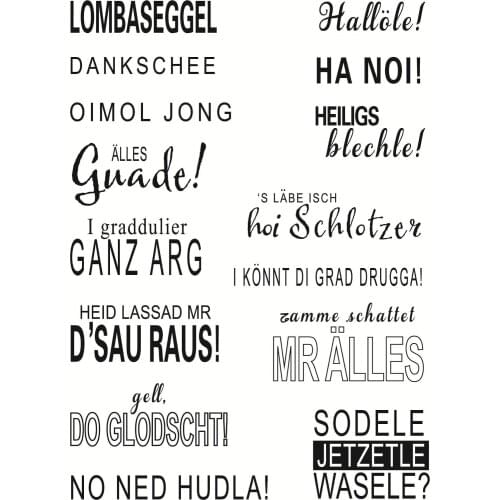 11x16 Black and white english Transparent Clear Stamps Silicone Seals for DIY scrapbooking photo album Card Making