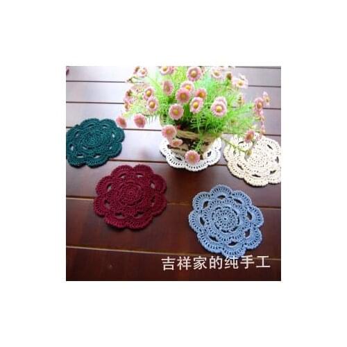 2013 new European 12 pic/lot lace doily as home accessories coaster placemat cotton felt for home decor wedding decoration