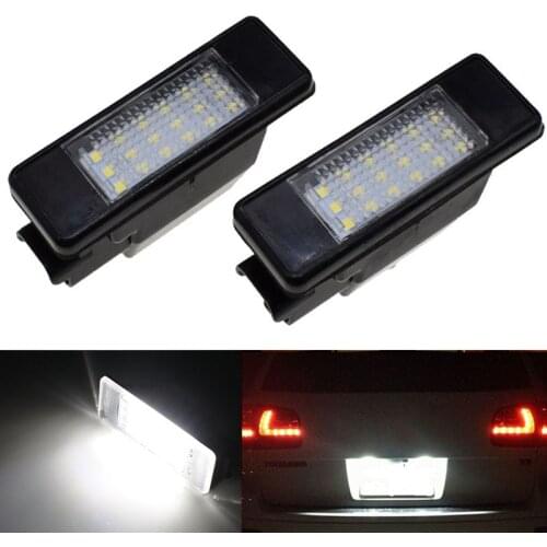 2 pieces led Peugeot license plate lamp for 106 led 1007 207 307 308 3008 406 407 508 License plate lamp with cover