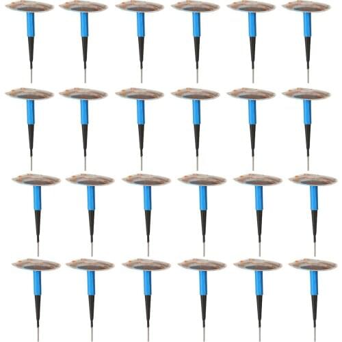 24Pcs Car Truck Tyre Puncture Repair Tubeless Wired Mushroom Plug Patch Kit 6mm