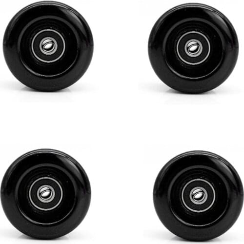 4Pcs Roller Skate Wheels with Bearings for Double Row Skating,Outdoor/Indoor Quad Skates and Skateboard,32mm x 58mm 82A