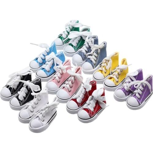 7.5*3.2cm 1Pair Casual Fashion Canvas Shoes for 1/3 BJD Dolls and 60cm BJD Dolls Toys Shoes Accessories