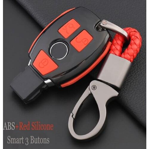 Carbon Fiber+ABS Car Key Fob Chain Cover Case For Mercedes-Benz W205 W212 X253 W166 X204 X166 W176 W246 W204 W222 W463 X156