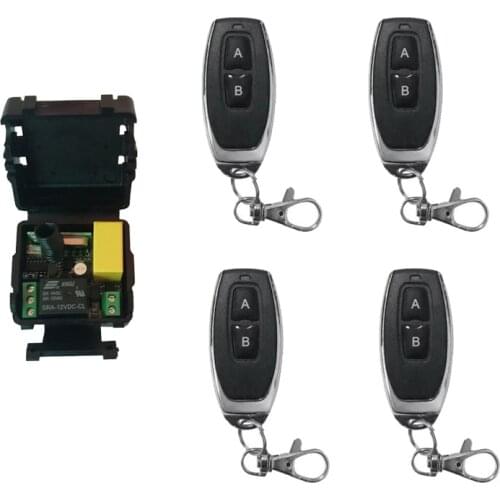 AC220V 10A 1CH 1 Channel RF 433/315MHz Wireless Remote Control Light Switch 10A Relay Output Radio Receiver Module + Transmiter