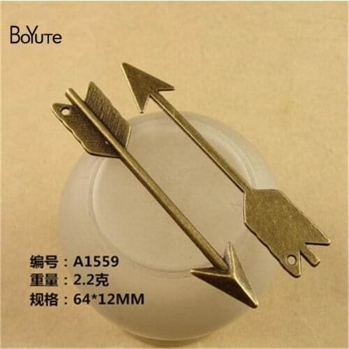 BoYuTe (60 Pieces /lot) 64*12MM Arrow Charms Antique Bronze Plated Zinc Alloy Charms Pendants Jewelry Findings Diy Handmade