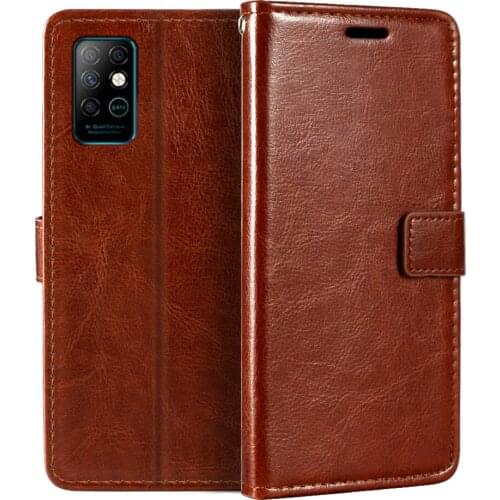 Case For Infinix Note 10 Pro NFC Premium Leather Magnetic Case Cover With Card Holder And Kickstand For Infinix Note 10