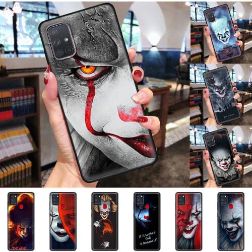 Pennywise De Clown Horror Case For Samsung Galaxy A51 A50 A71 A21s A70 A41 A31 A40 A20e A12 A10 A72 A52 5G Soft Phone Cover Sac
