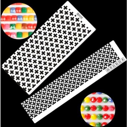 CHENYI DIY Diamond Painting Tools Stainless Steel Mesh Ruler For Square Round Beads 5D Diamond Embroidery Accessories Crafts