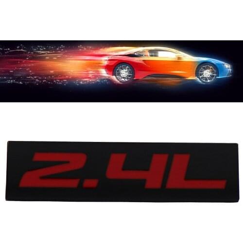 Black Red 2.4L 2.4 L for Engine Fender Trunk Lid Emblem Decal Badge Sticker