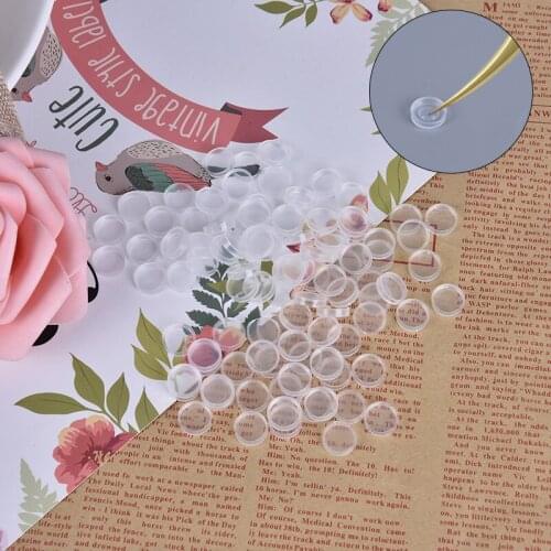 100Pcs/Lot Eyelash Glue Holder Grafting Eye Lashes Quick Individual Blossom Cup Ring Eye Makeup Extension Adhesive Stand Tools