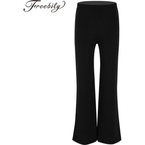 Kids Boys Basic Classic Stretchy Latin Jazz Hip Hop Dance Pants Dancewear Gymnastics Yoga Athletic Pants Tango Long Trousers