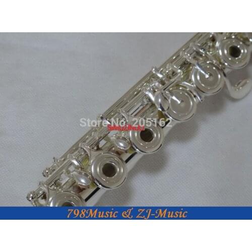 Sterling 925 Silver Body-Flute B Foot-Open Hole-Split-E-Inline-G-Silver Plated-No.10