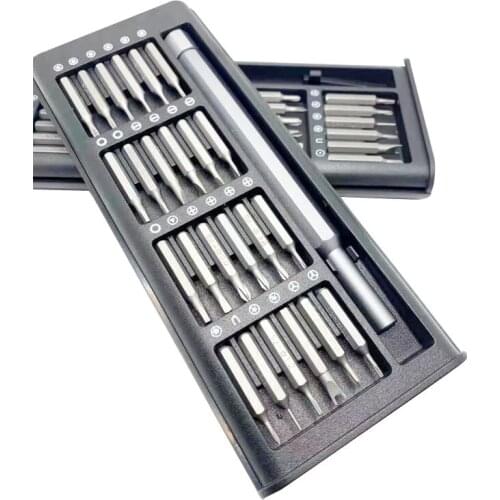 Screwdriver Kit 24 Precision Magnetic Bits DIY Dismountable Screw Driver Set Mini Tool Case For Smart Home PC Phone Repair