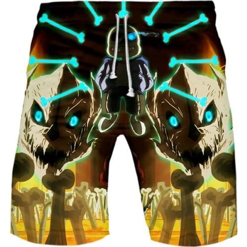 Anime Hip Hop Undertale Sans 3D Mens Board Shorts Kids Trunks Summer Quick Dry Beach Swiming Shorts Harajuku Short Pants Beach