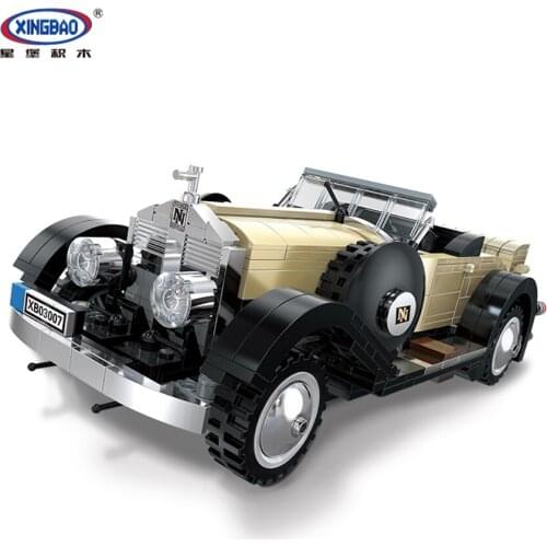 XINGBAO 03007 Technic Car Series 810PCS The Noble Car Set Building Blocks MOC Bricks Classic Convertible Model Kits Party Favor