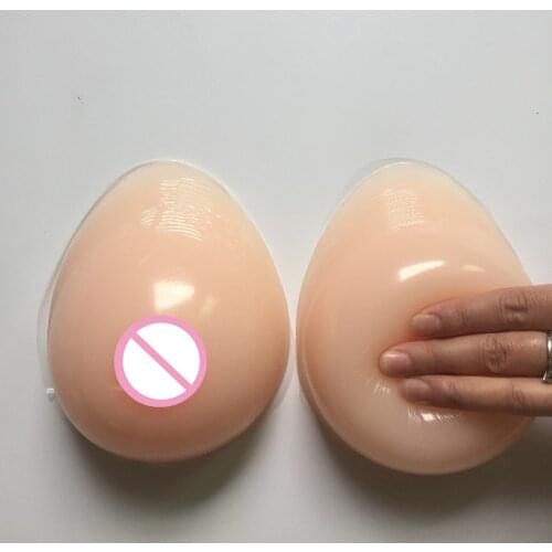 1 Pair Silicone Women Silicone Breast Forms Self-adhesiv Artificial Breasts For Postoperative Crossdresser Chest Protection