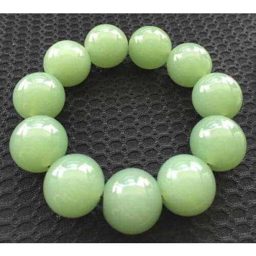 100% Beautiful Chinese Natural Handcraft Jade Bracelets 18MM