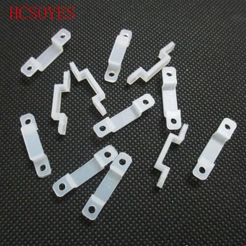 1000 pcs Silicon clip led Connector rgb chip For 8mm 10mm 12mm Width PCB Light Strip Flexible Light Strips fixing holder