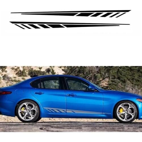 2 PCS/Set Universal Styling Car Side Body Sticker Stripe Vinyl Waterproof For AUDI MINI Honda Toyota Lexus