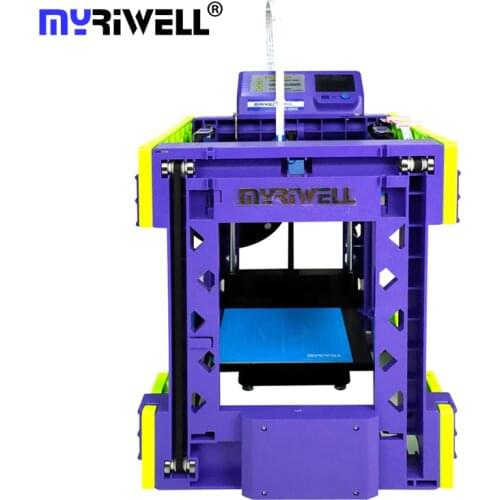 Myriwell 3D printer RLD-200C 1.75mm PLA FDM filament mini 3D printer kit print size-125x125x130mm
