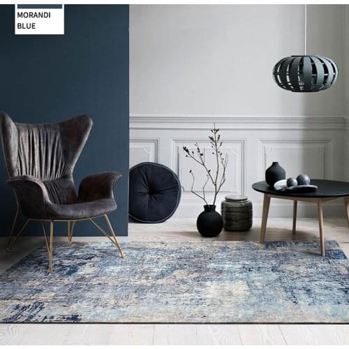 Nordic Abstract Living Room Carpet Home Soft Shaggy Rug Anti-skid Floor Mat Fluffy Carpet Bedroom Bedside Modern Study Rugs