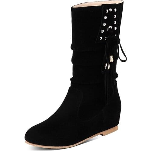 Big Size Simple boots boots women woman winter boots women women shoes botas