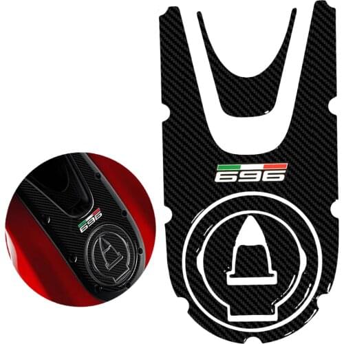3D Carbon-Look Motorcycle Tank Pad Protector Case for Ducati Monster 696 2008-2014