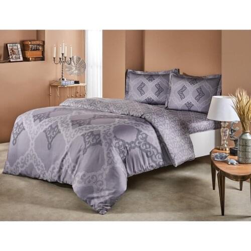 Crown Corette Satin Double Bed Duvet cover set
